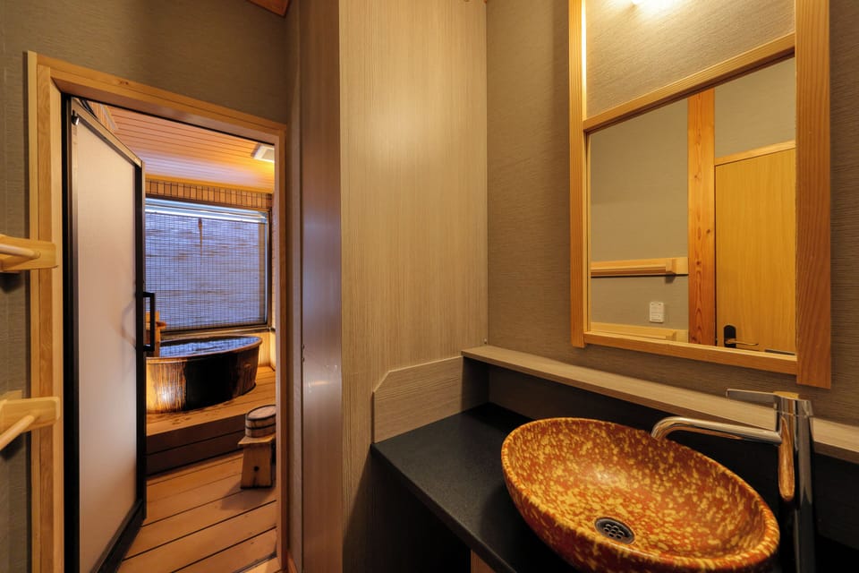 Renovated Japanese-Western Style Room (3Guest,1Futon) 45sqm | Bathroom | Shower, free toiletries, hair dryer, bidet