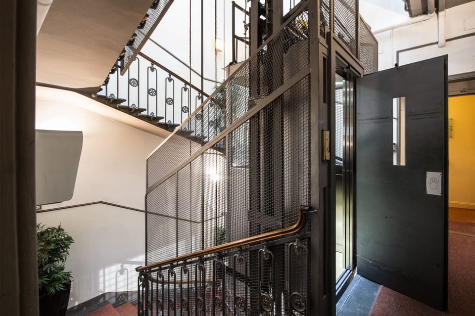 Interior entrance