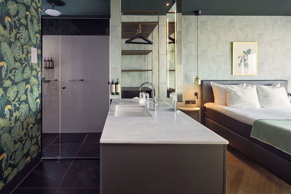 Comfort Room, Ensuite (Open Bathroom) | Bathroom | Free toiletries, hair dryer, towels, soap