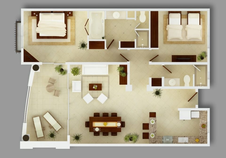 Sample Layout of Condo 