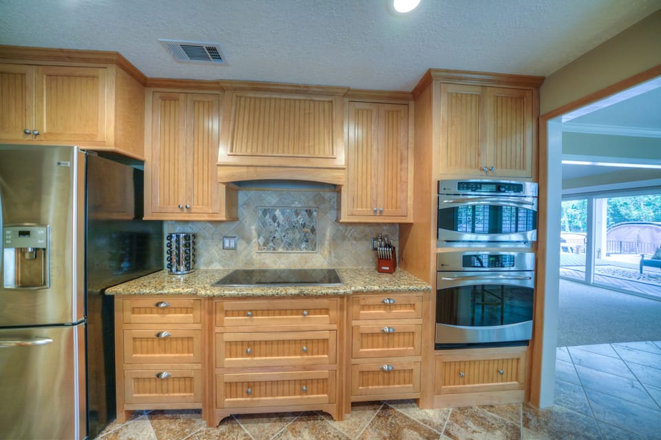 Kitchen with double oven