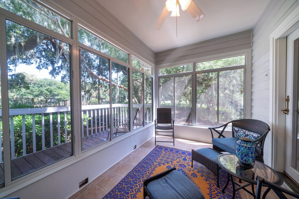 Beautiful views from the sunroom