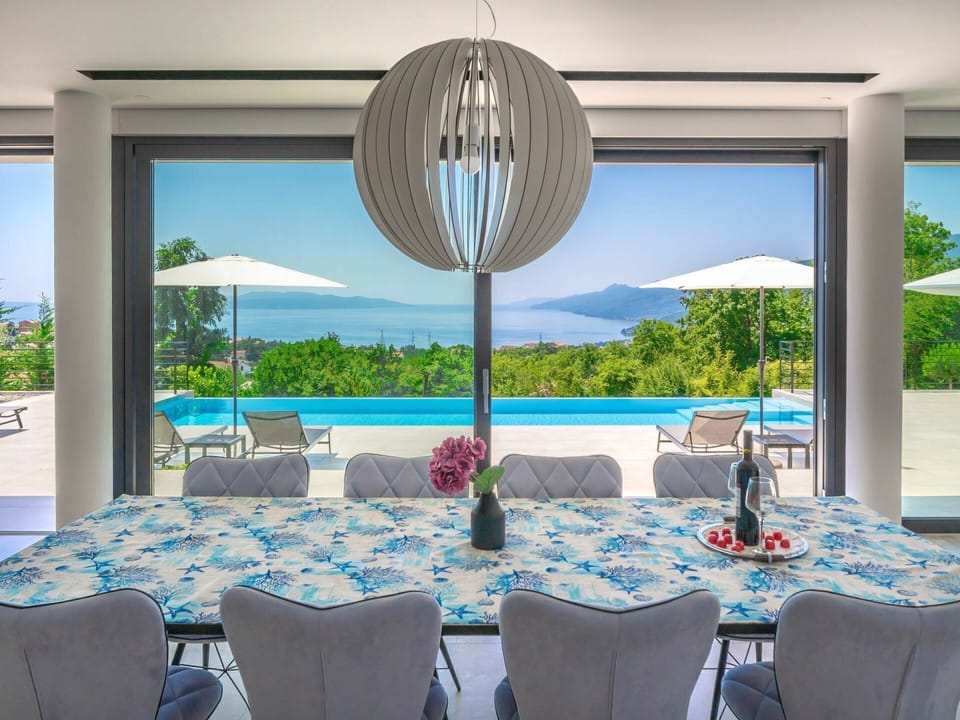 Furniture, Table, Sky, Property, Chair, Plant, Window, Blue, Azure, Green