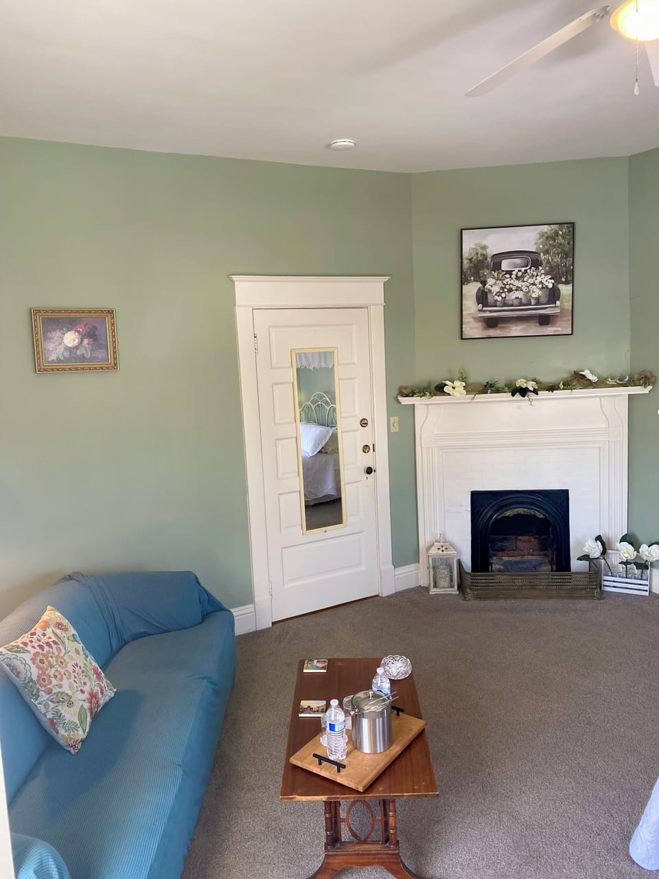 Magnolia Room , Second Floor | Premium bedding, individually decorated, individually furnished