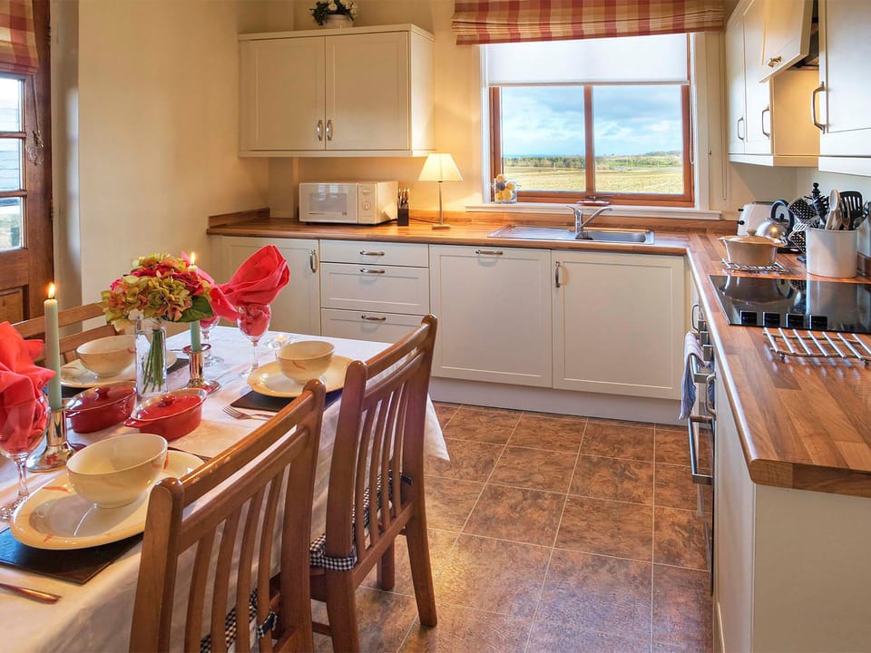 Cottage | Private kitchen | Dishwasher, highchair, cookware/dishes/utensils
