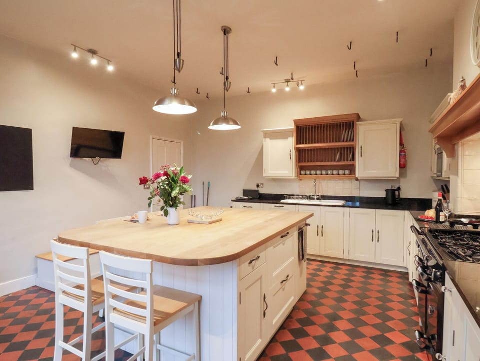 Microwave, stovetop, dishwasher, electric kettle