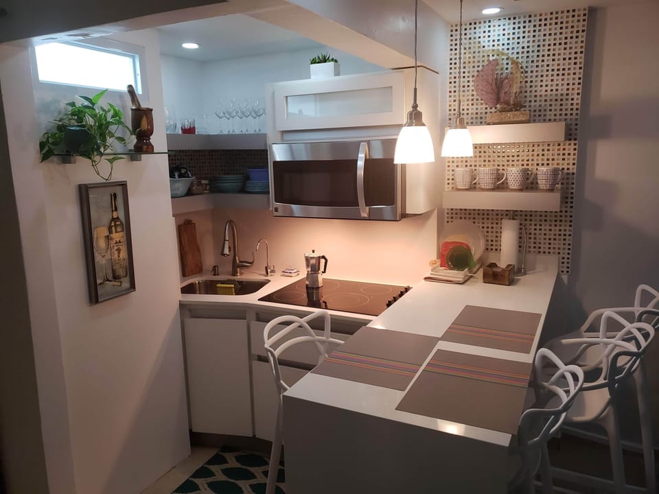 Kitchen lighting.