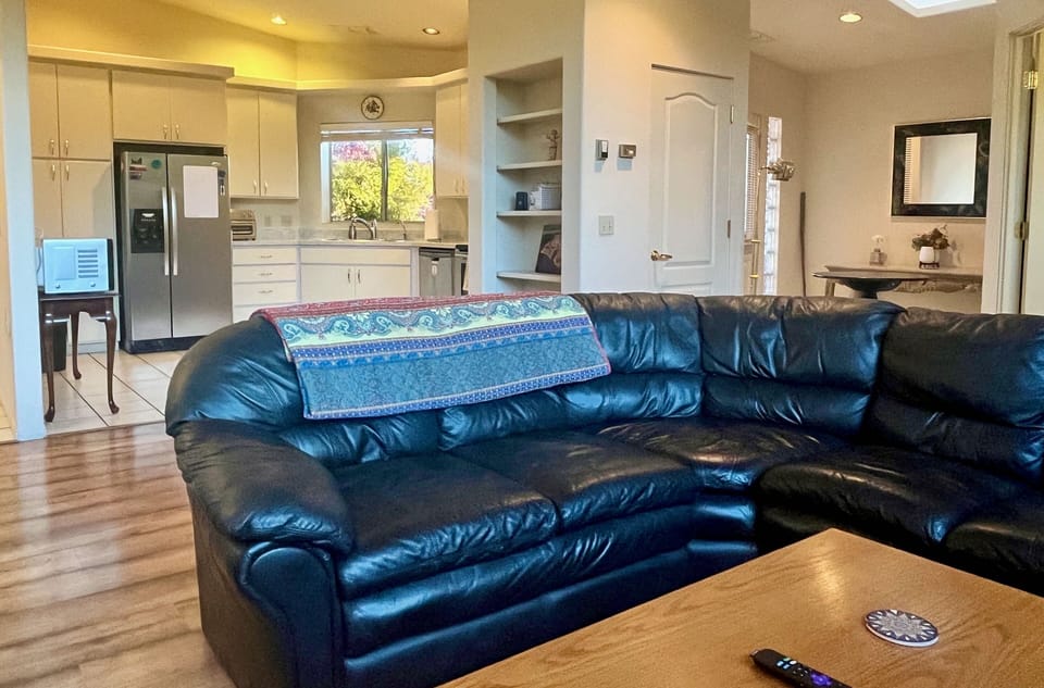 living room / kitchen / entry way 