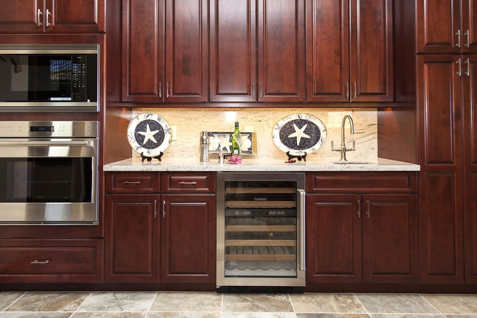 Wet Bar and Wine Refrigerator