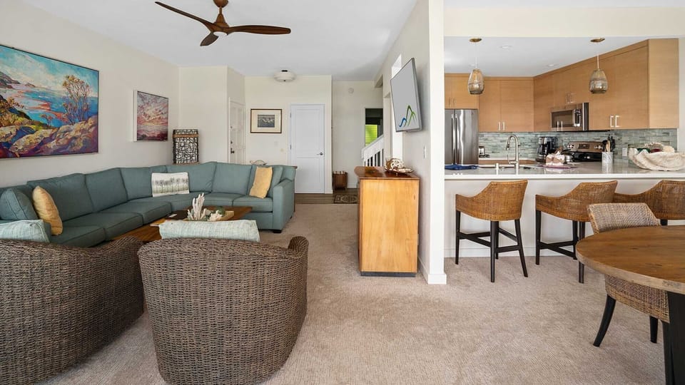 Poipu Sands at Poipu Kai Resort #521 - Living Great Room - Parrish Kauai