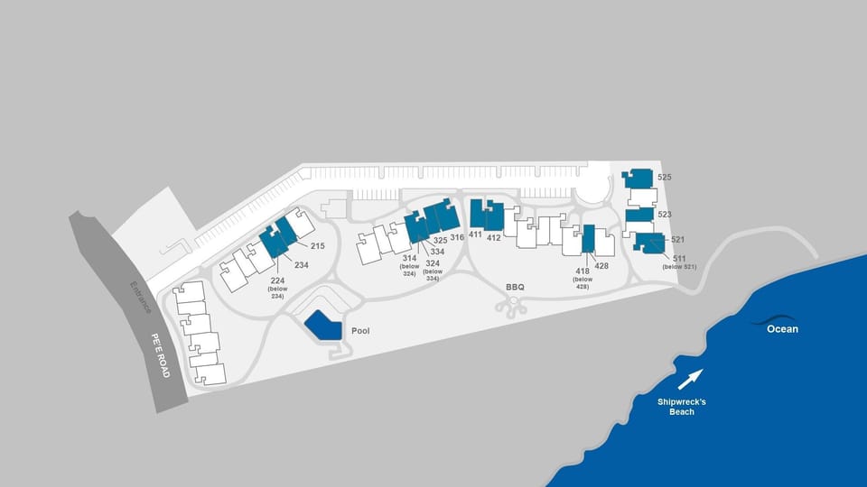 Poipu Sands at Poipu Kai Resort Map - Parrish Kauai