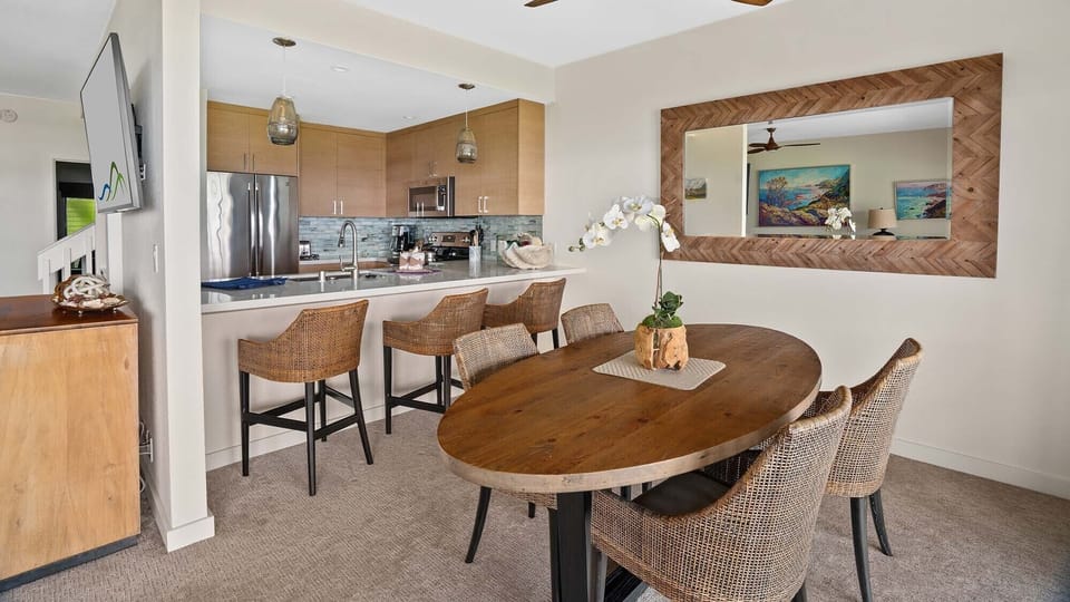 Poipu Sands at Poipu Kai Resort #521 - Dining Room & Kitchen - Parrish Kauai