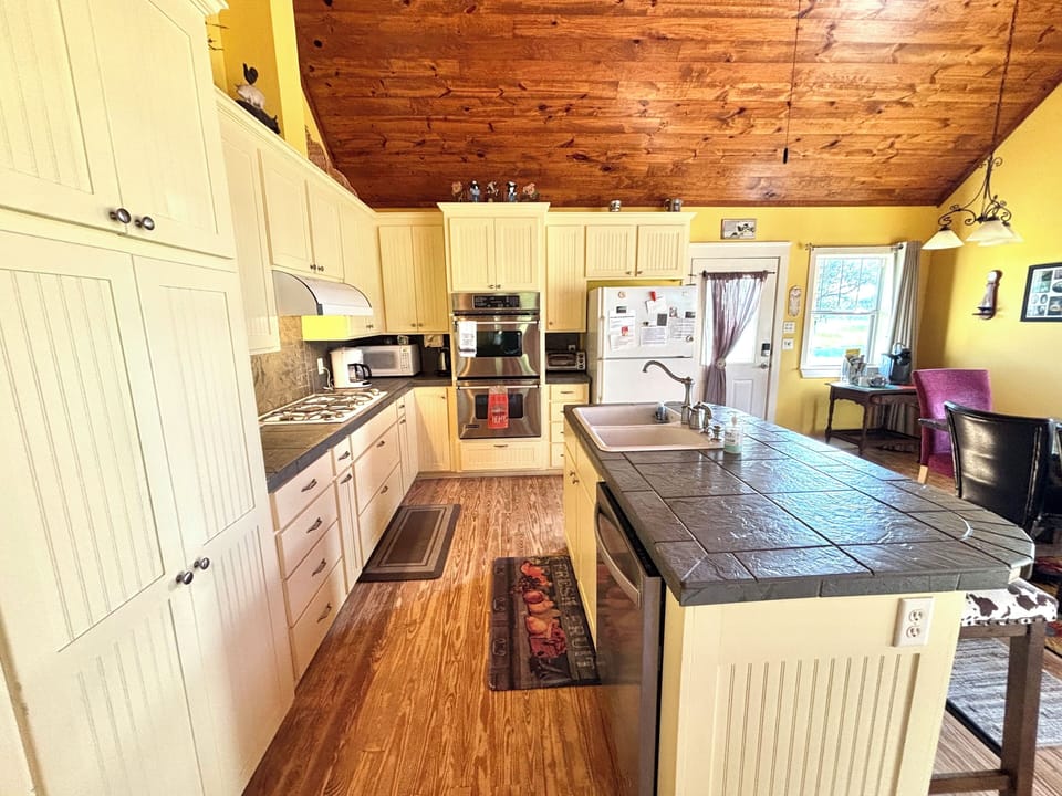 Fully stocked kitchen