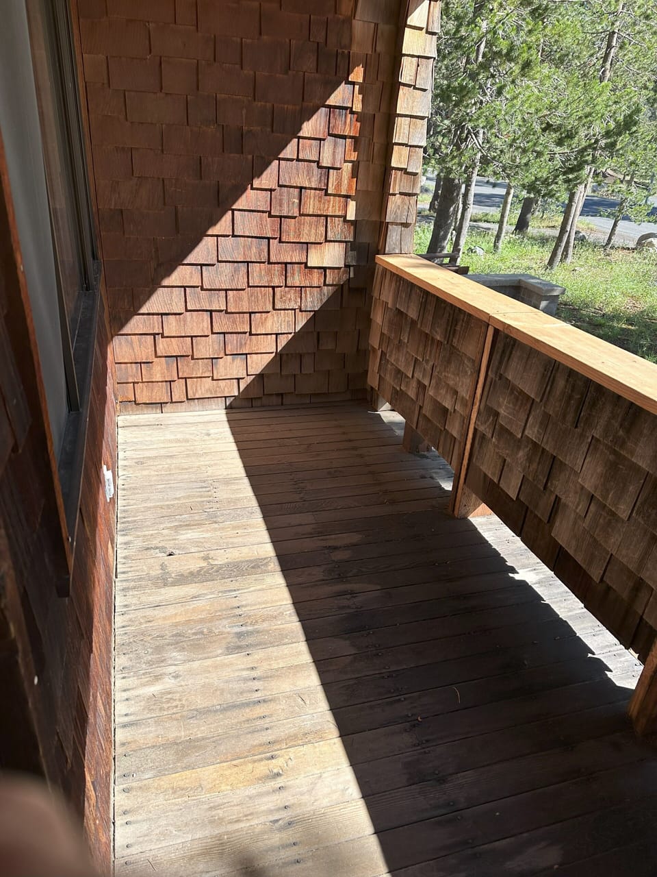 Condo's private patio 