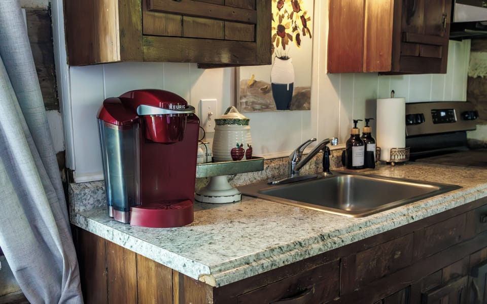Enjoy a morning cup of hot coffee!