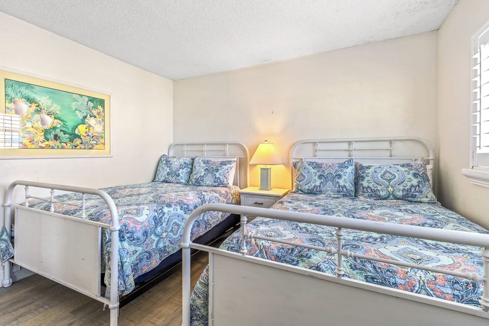 Spacious guest bedroom.