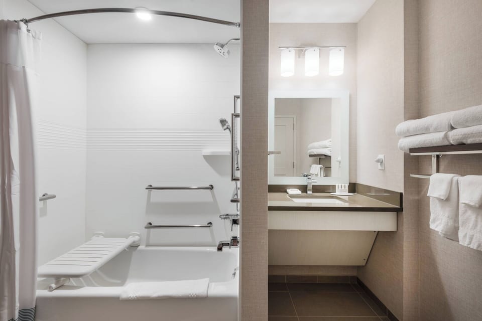 Free toiletries, hair dryer, towels, soap