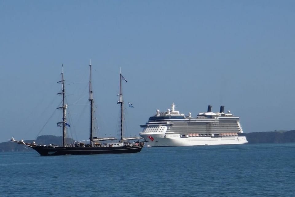 Old and new - ships in the bay