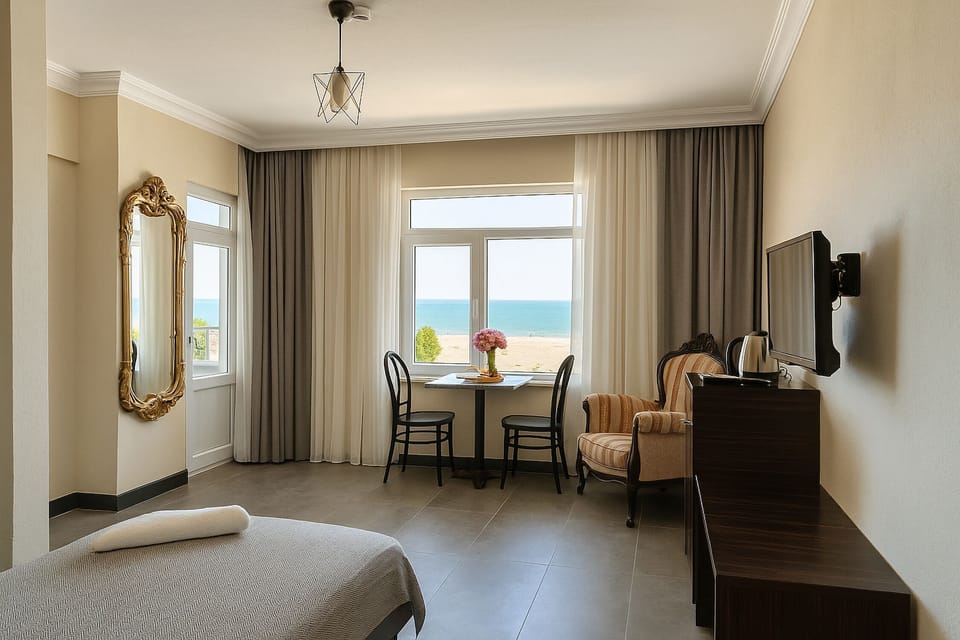 Suite, Non Smoking, Sea View | Iron/ironing board, free WiFi, bed sheets