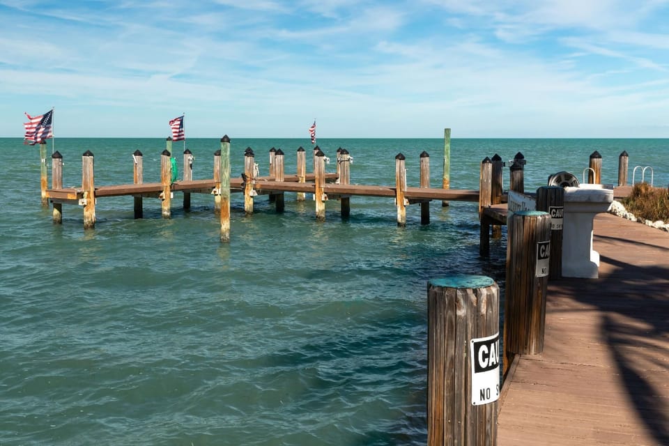 walkway to the docks and fish cleaning station.