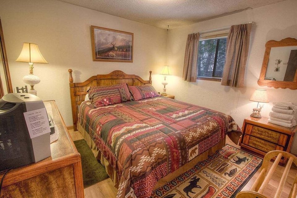 Settle into the king bed after a long day.