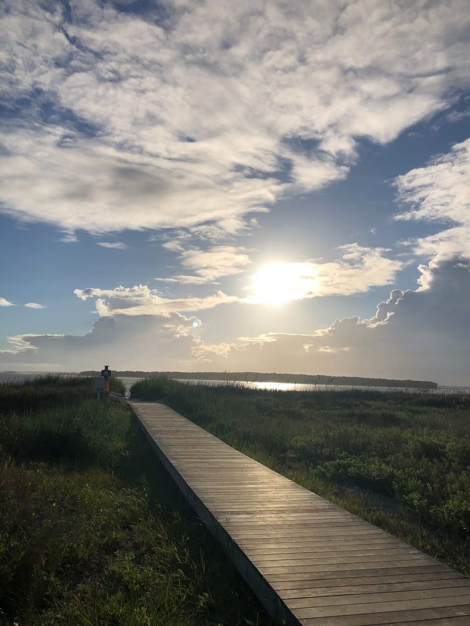 Across the street Boardwalk 9 is where Edisto River meets the Atlantic Ocean.  Best place to watch the sunset!
