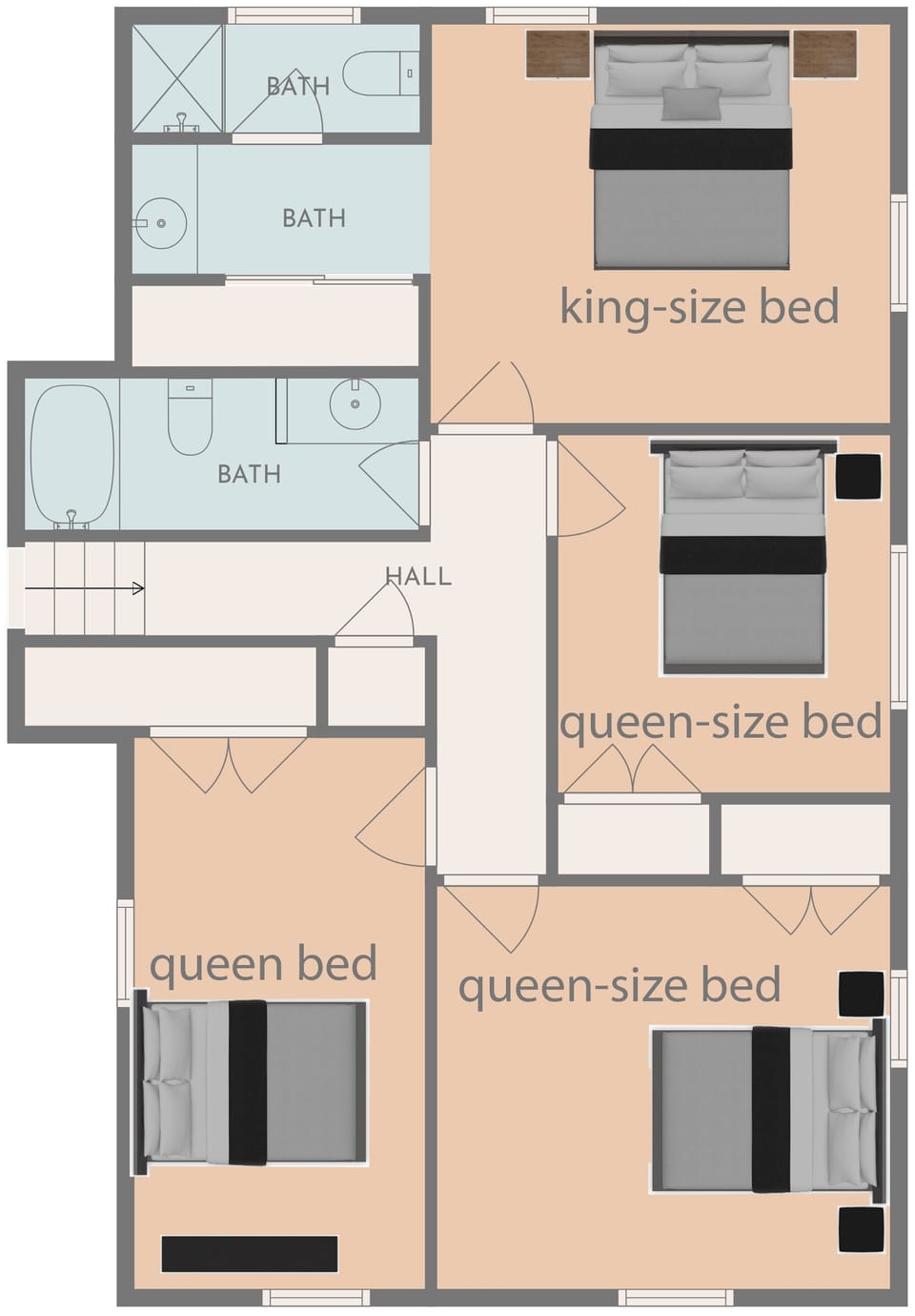 Floor Plan - Upstairs