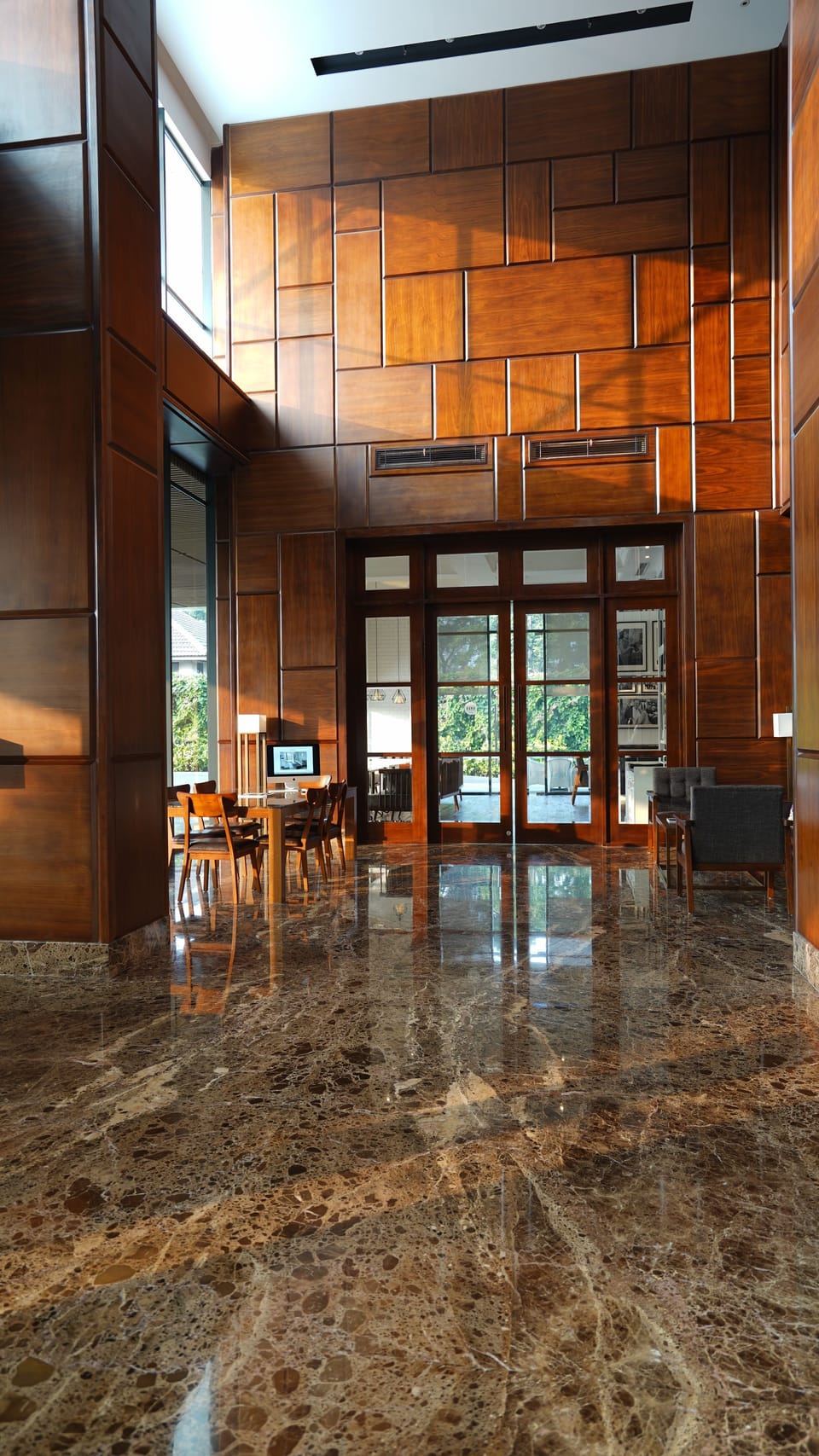 Interior entrance