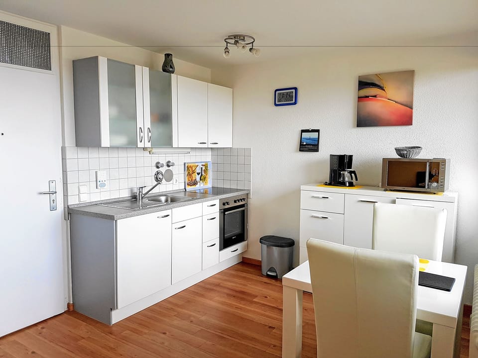 Apartment, 1 Bedroom, Non Smoking, Terrace | Private kitchen | Fridge, microwave, oven, stovetop