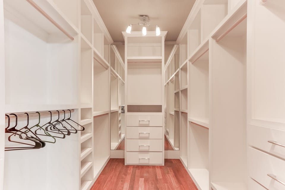 Master bedroom closet 