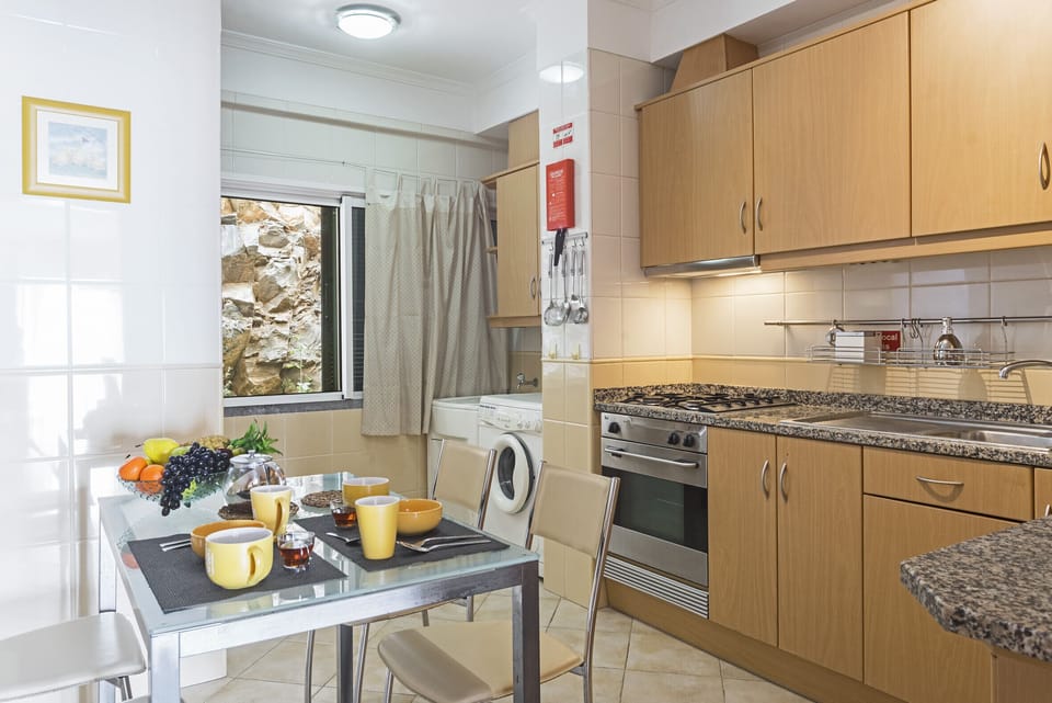 kitchen and dining area