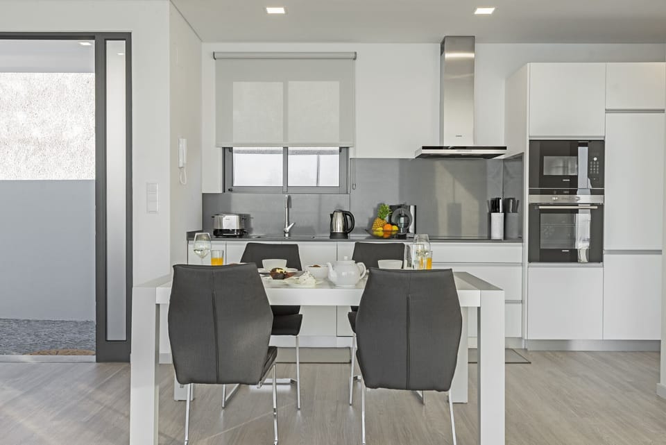 kitchen and dining area