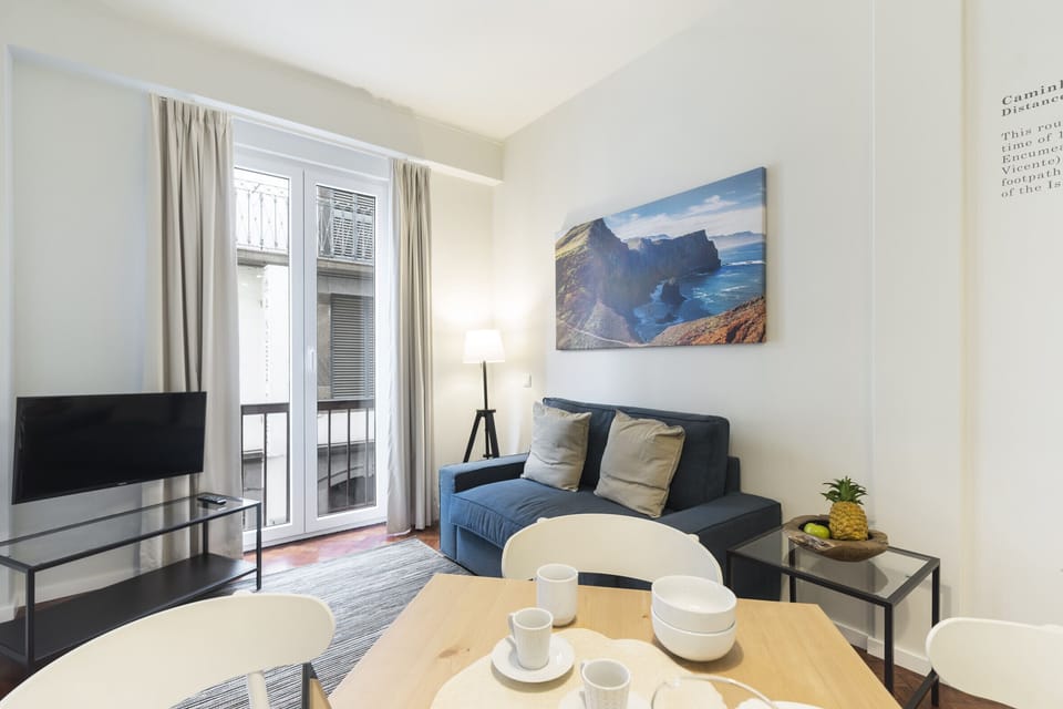Living room with a TV