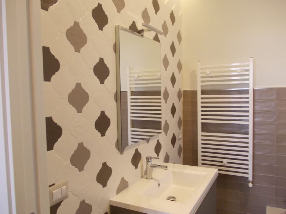 Shower, free toiletries, hair dryer, bidet