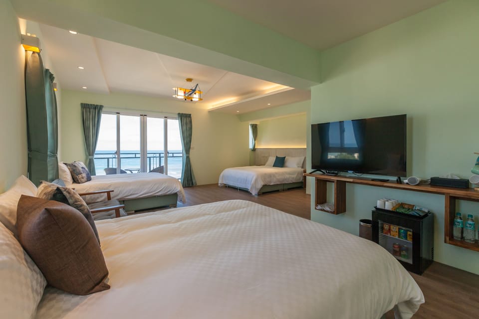 Panoramic Room, Multiple Beds, Non Smoking, Ocean View | Blackout drapes, free WiFi, bed sheets