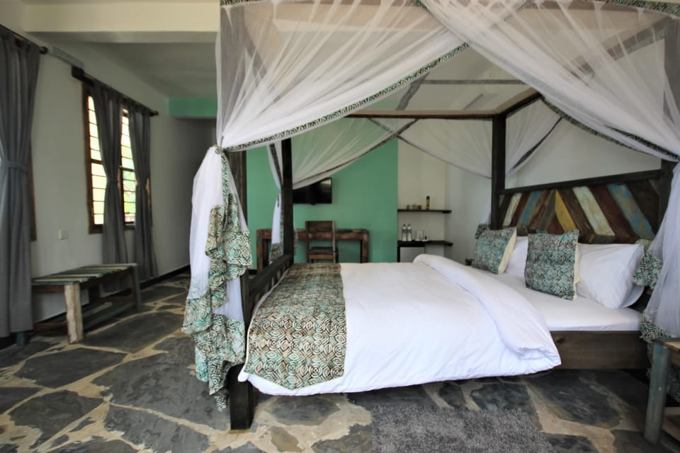 Premium Double Room, 1 Bedroom, Ocean View | Down comforters, memory foam beds, in-room safe, desk