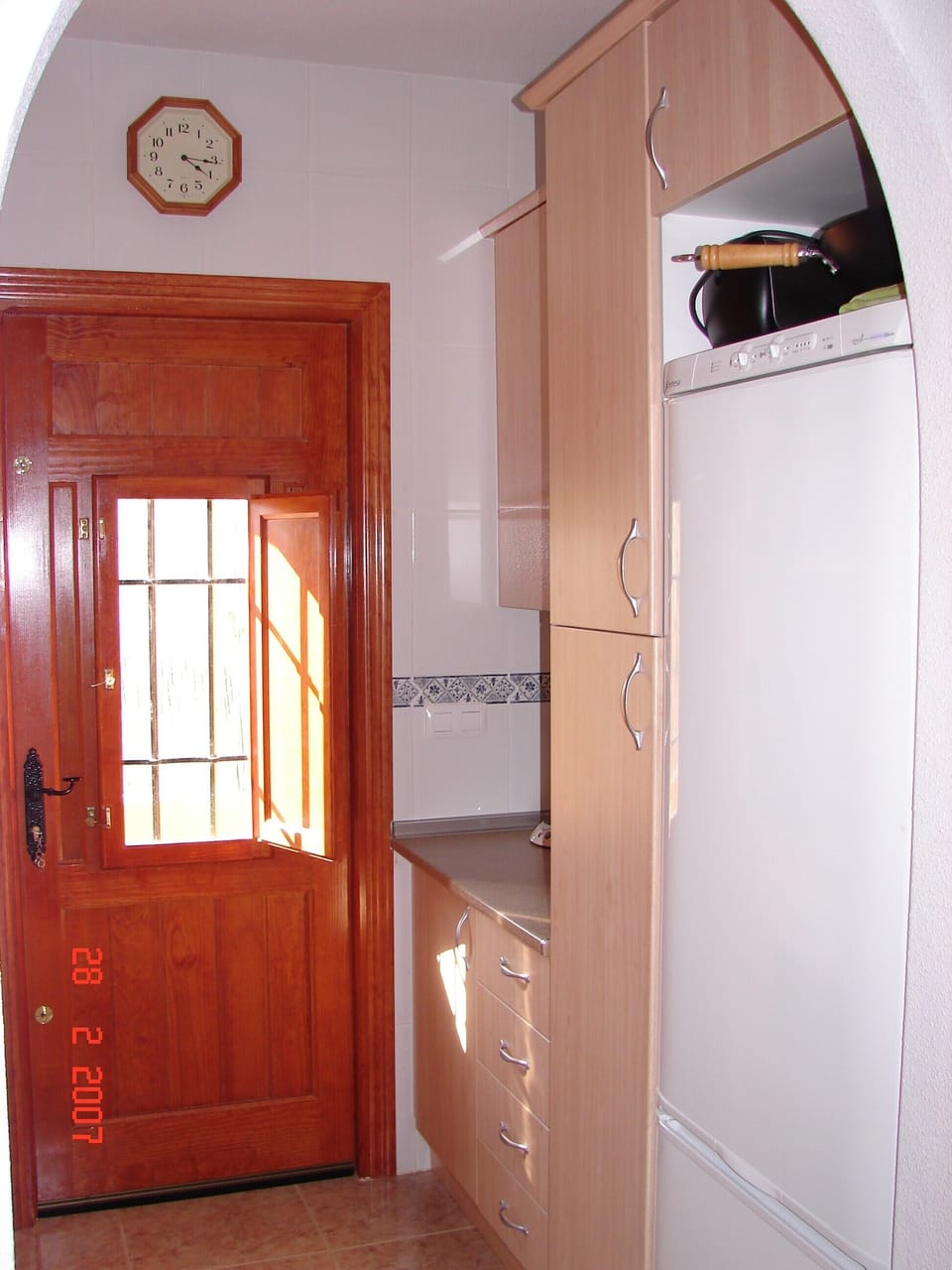Big fridge in the well equipped kitchen of Casa Miantojo.
Welcome!!