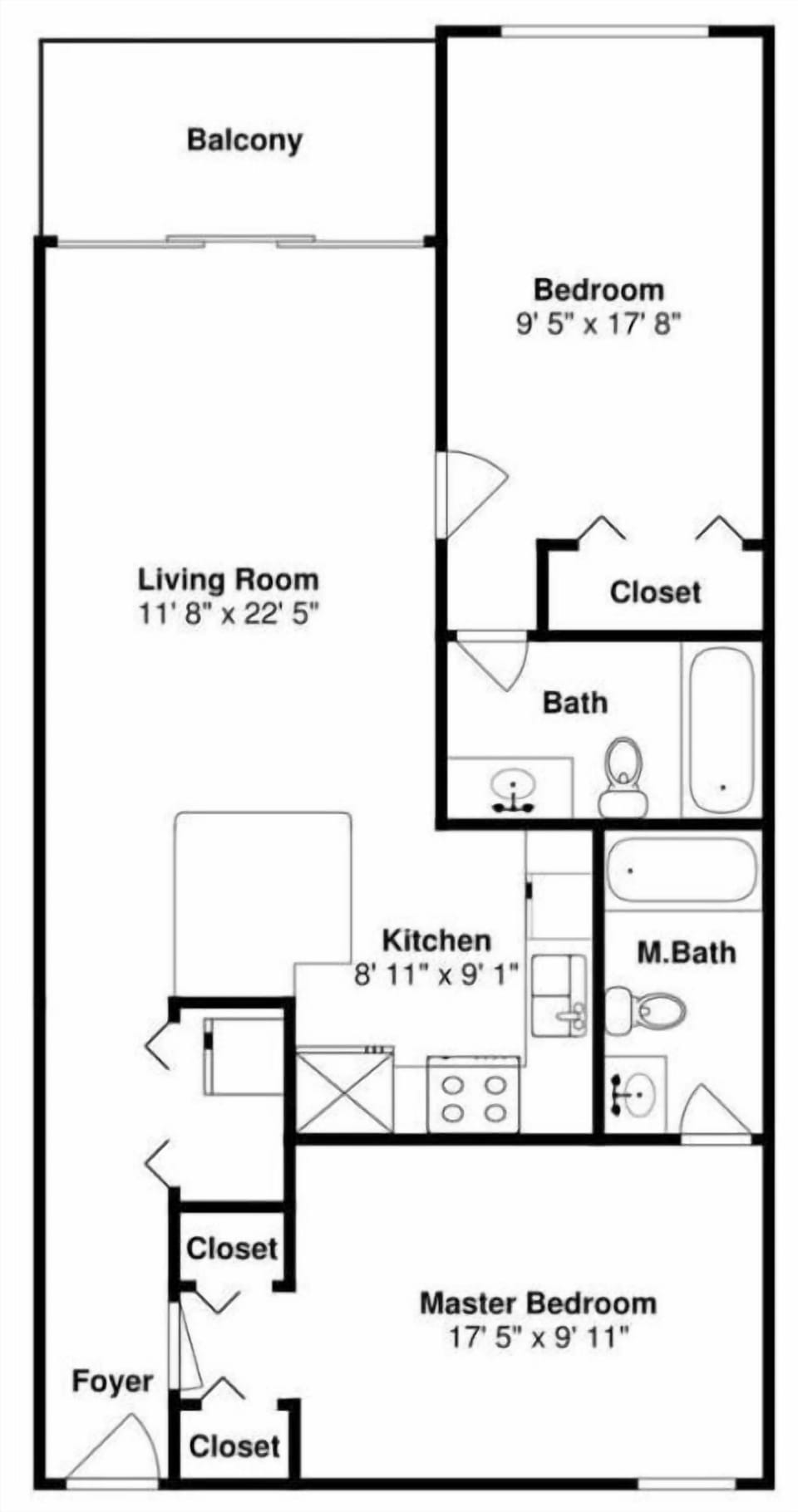 This floor plan offers spacious rooms and guest accommodation with views of the beach