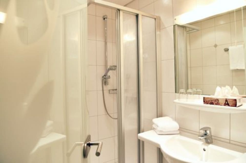 Single Room | Bathroom | Shower, free toiletries, hair dryer, towels