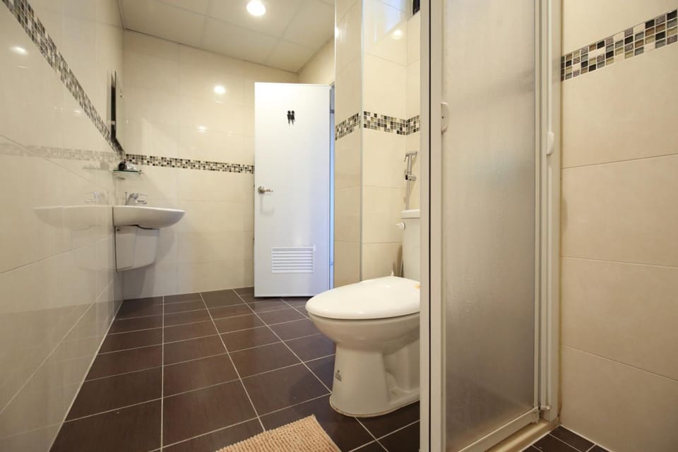 Free toiletries, hair dryer, slippers, towels