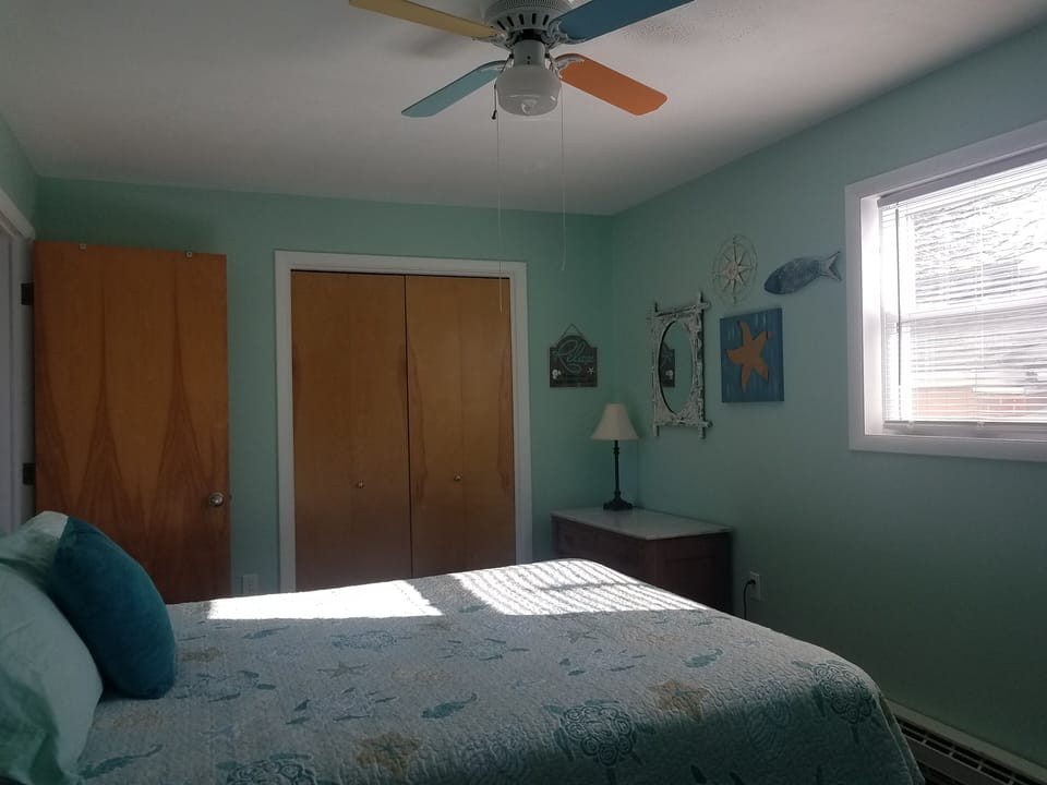 King size bed with a pull out twin mattress underneath