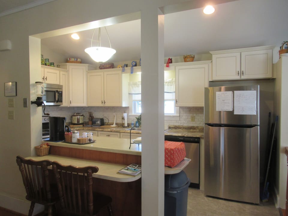 View of kitchen from breakfast area.