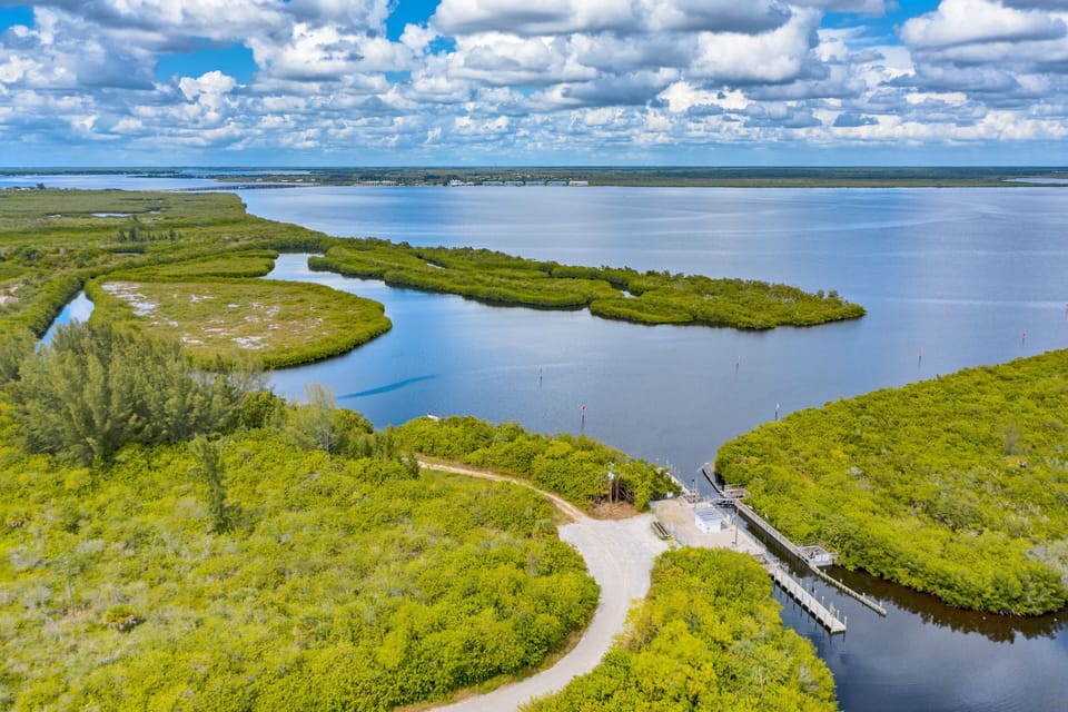 The levy that controls the tide especially in a storm in South Gulf Cove.