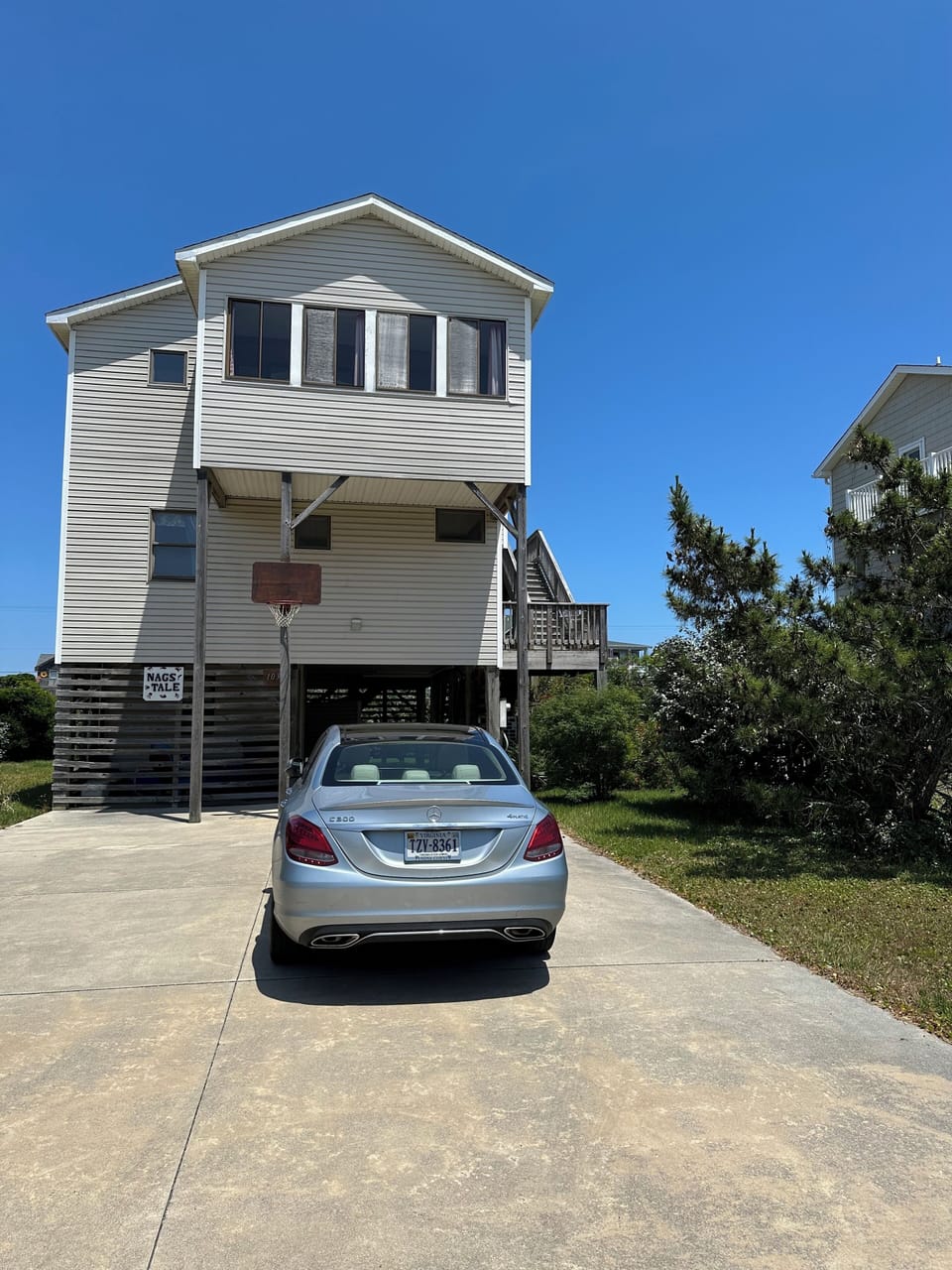 Six car parking driveway