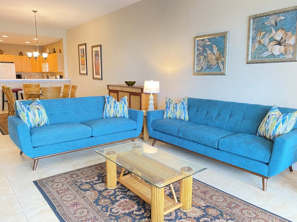 Living Area with Water Views