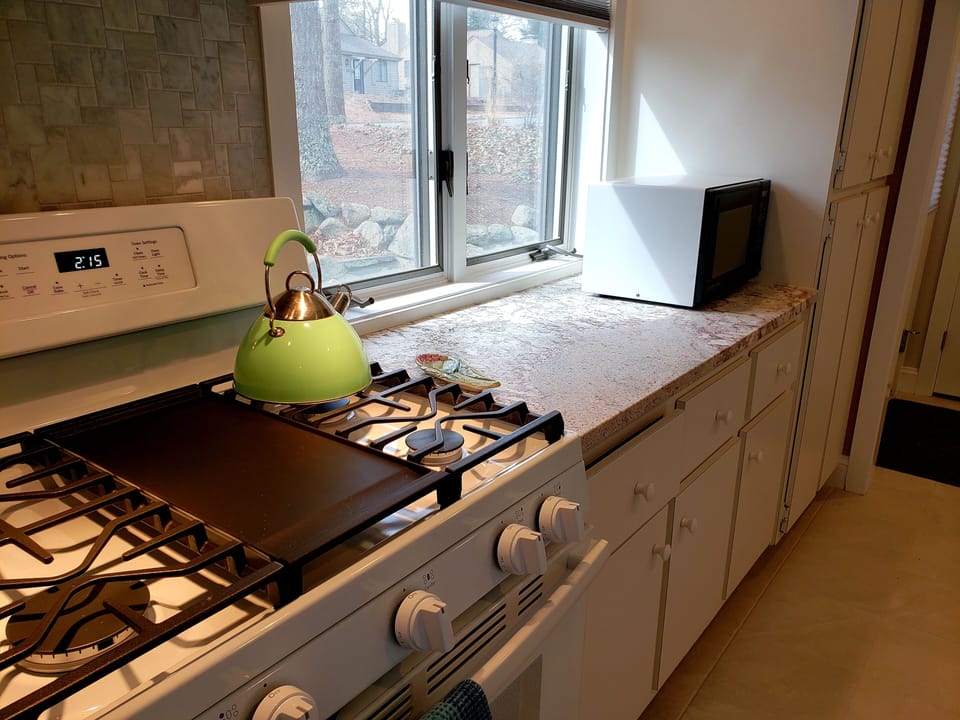 gas stove in the kitchen