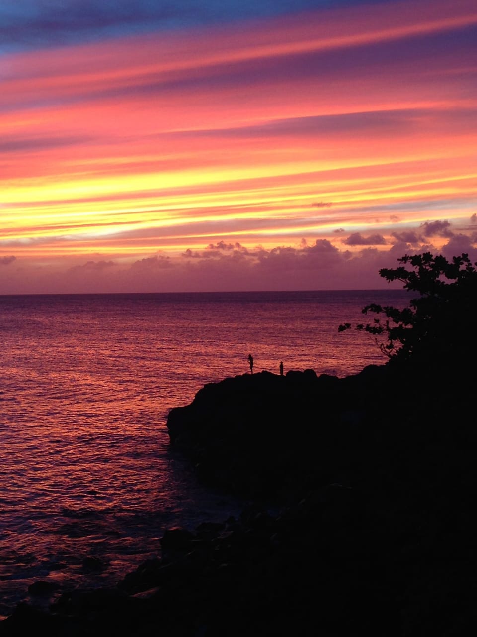 Sunset from the property
