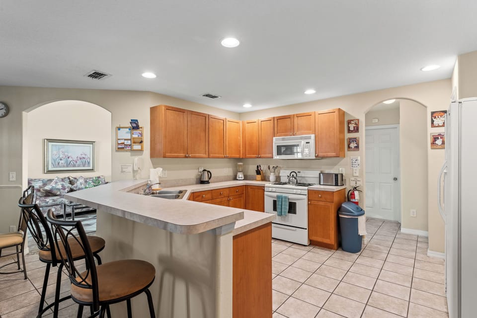 All the essential appliances and tools are provided for your convenience