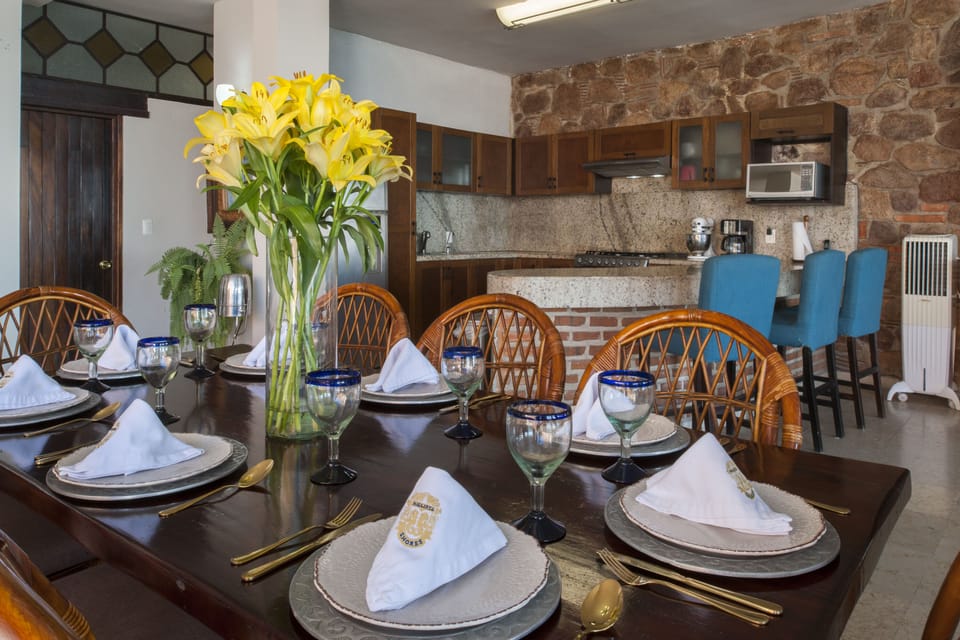 Dining and kitchen