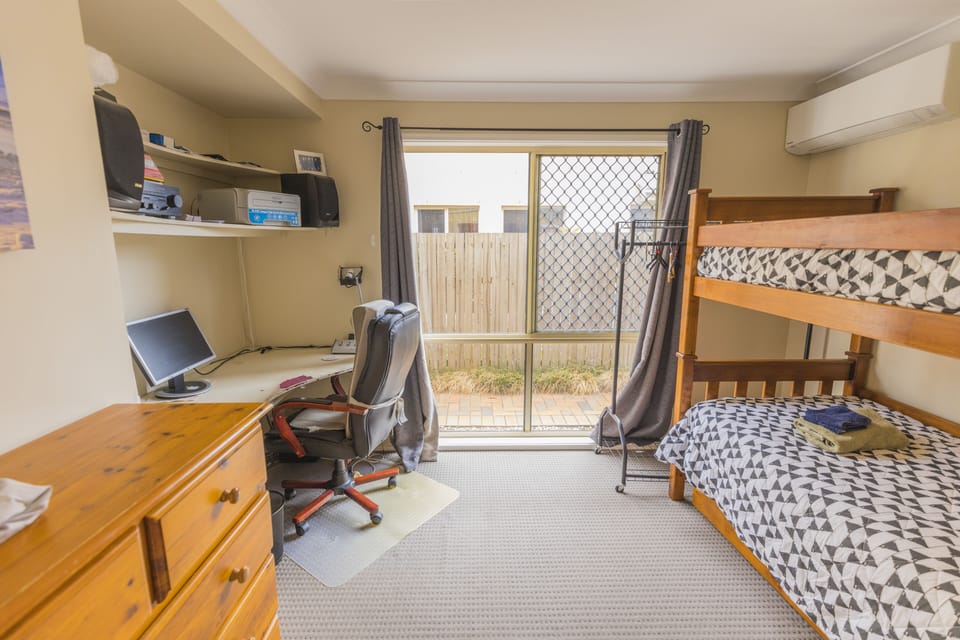 Bedroom 5. Downstairs. Actually will have a King Single bed, not bunks